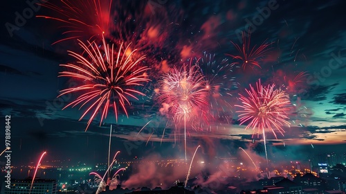 Chinese new year firework wallpaper