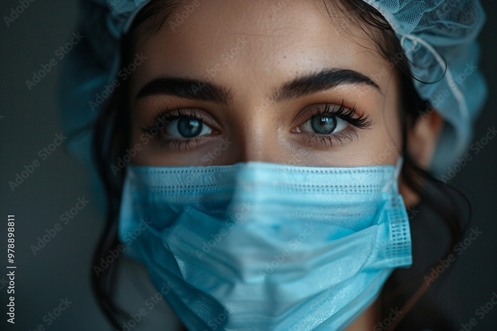 Covid global sefety campaign, Generative AI photo of people in protective facial mask quarantine pandemia Covid global sefety campaign, Generative AI photo of people in protective facial mask quarantine pandemia