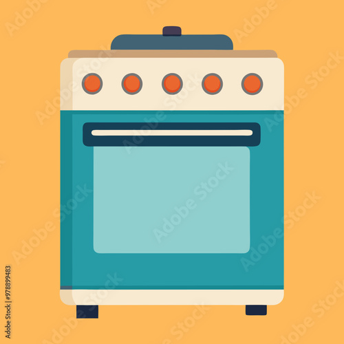 oven stove vector illustration