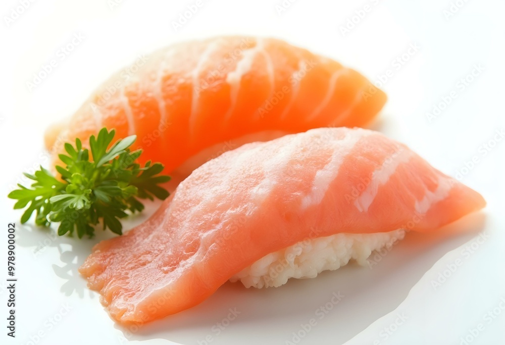 Traditional sushi sashimi on white isolated background Traditional sushi sashimi on white isolated background