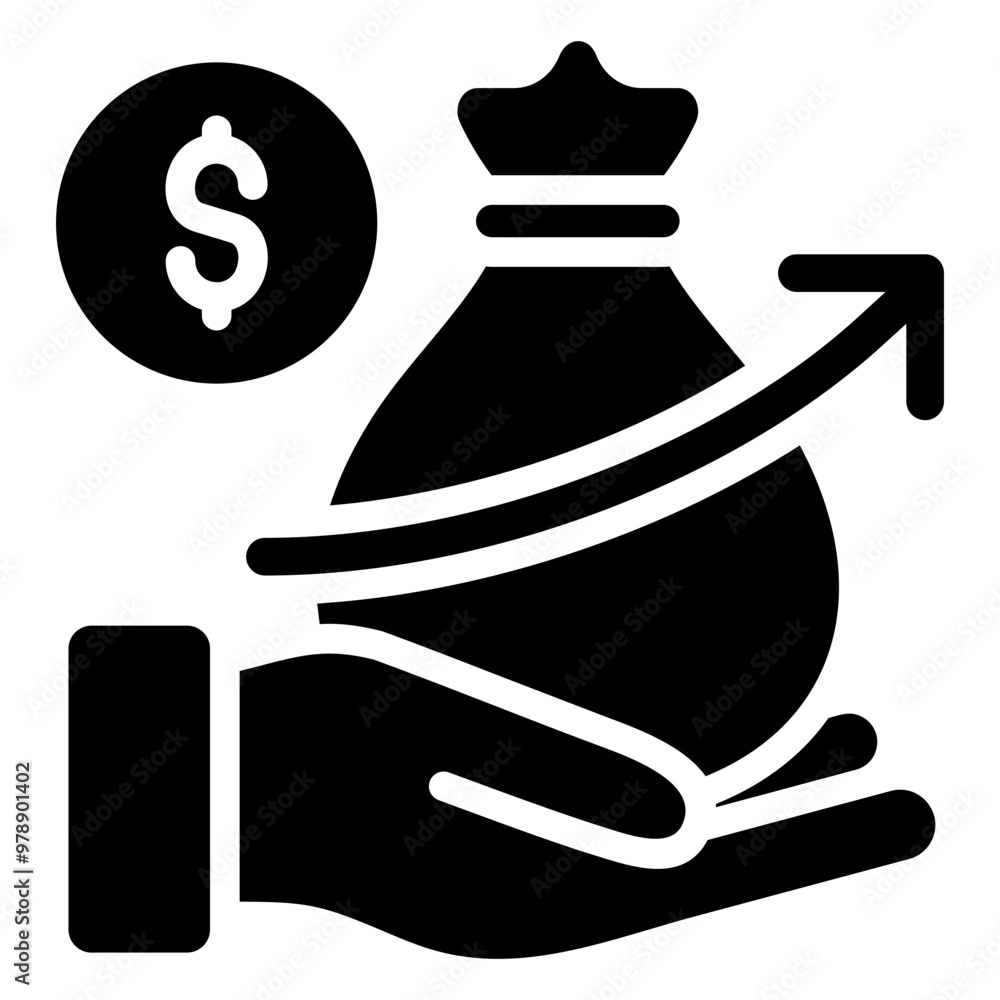 Investment Icon For Design Element Investment Icon For Design Element