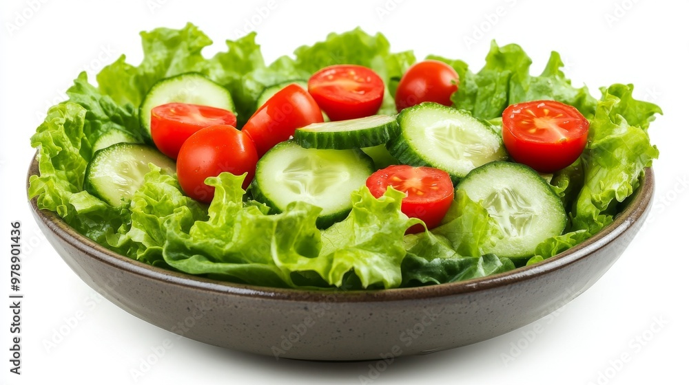 A bowl of fresh crisp romaine lettuce tomato. healthy food concept. A bowl of fresh crisp romaine lettuce tomato. healthy food concept.