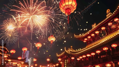 Chinese new year fireworks