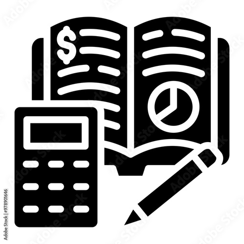 Accounting Icon For Design Element