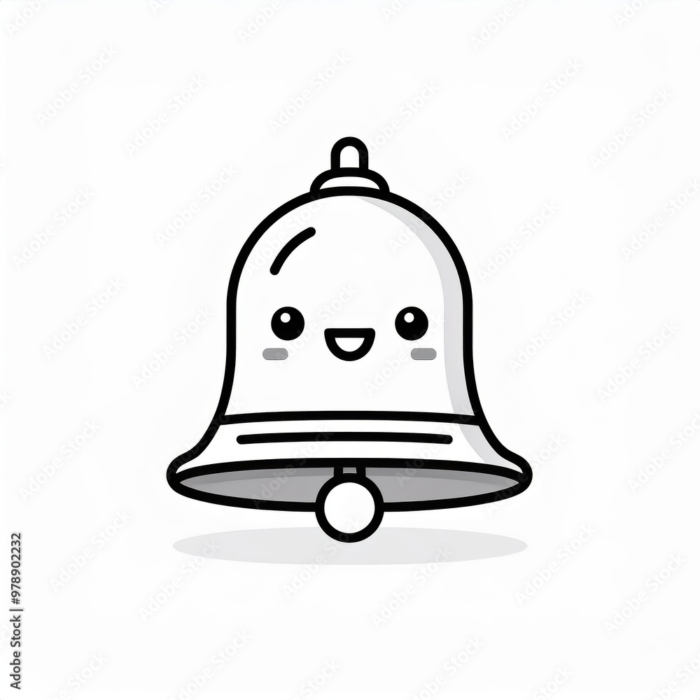 Minimalist Outline of a Ringing Bell Icon with Notification Bubbles. Simple Black and White Symbol for Alerts, Alarms, or Notifications in Digital Applications and Websites. Vector Logo Icon Minimalist Outline of a Ringing Bell Icon with Notification Bubbles. Simple Black and White Symbol for Alerts, Alarms, or Notifications in Digital Applications and Websites. Vector Logo Icon