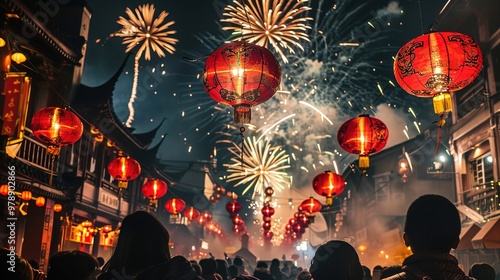 Chinese new year fireworks