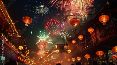 Chinese new year fireworks
