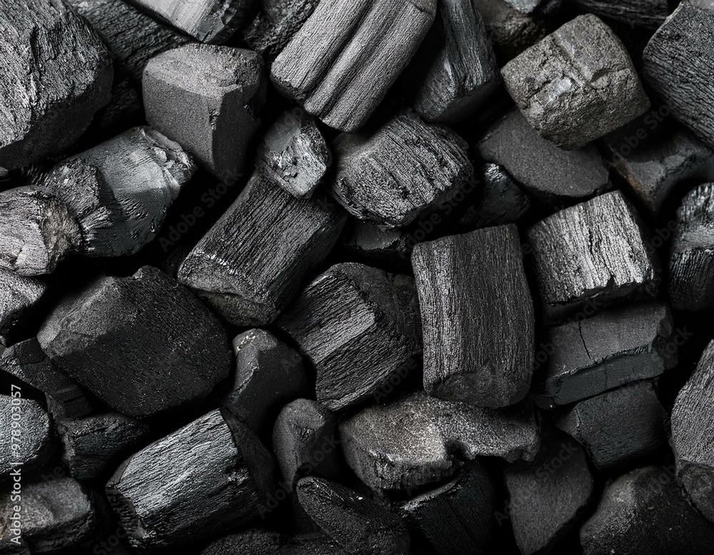 Grillkohle als Hintergrund Vollbild Grillkohle als Hintergrund Vollbild