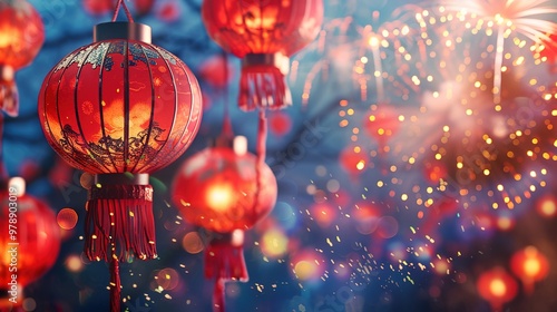 Chinese new year fireworks