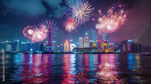 Chinese new year fireworks