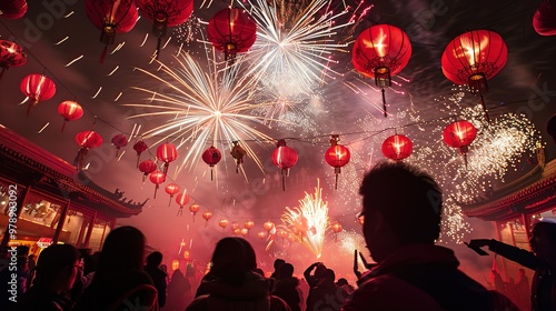Chinese new year fireworks