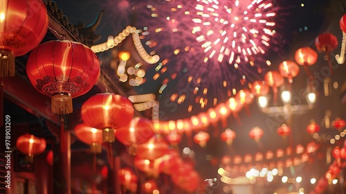 Chinese new year fireworks