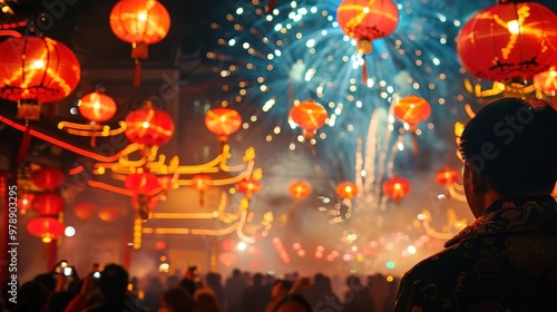 Chinese new year fireworks