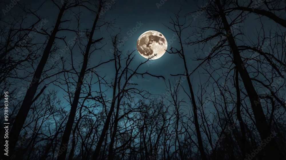 halloween night background with moon halloween night background with moon