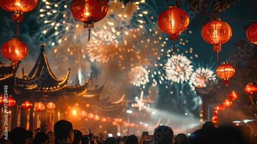 Chinese new year fireworks