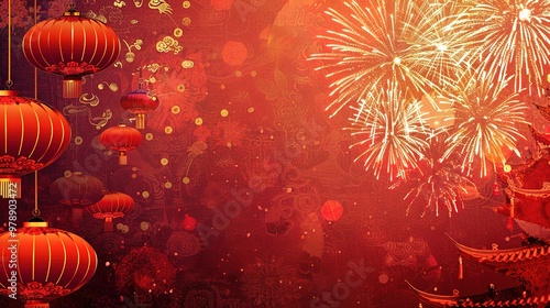 Chinese new year fireworks