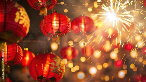 Chinese new year fireworks