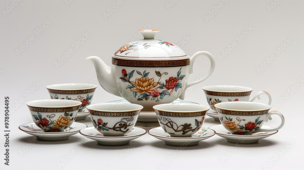 Chinese tea set wallpaper