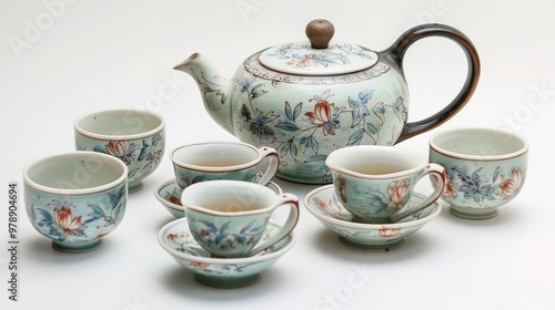 Chinese tea set wallpaper