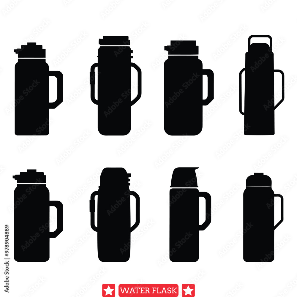 Hydration Station Dive into Our Water Flask Vector Designs Hydration Station Dive into Our Water Flask Vector Designs