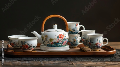 Chinese tea set wallpaper