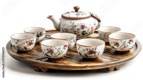 Chinese tea set wallpaper