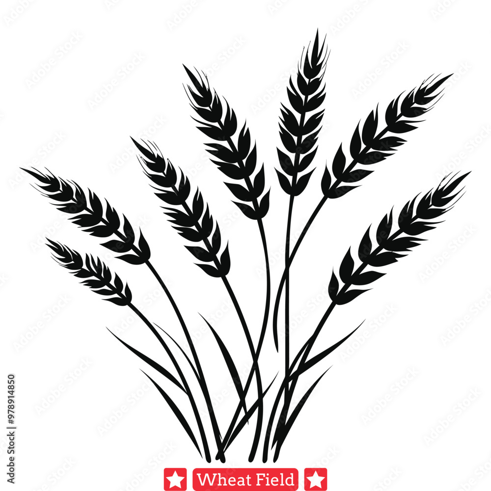 Gilded Horizons Majestic Wheat Field Vector Set for Grand Designs Gilded Horizons Majestic Wheat Field Vector Set for Grand Designs