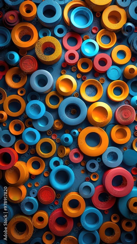 A vibrant display of abstract art, featuring a multitude of colorful and round shapes that overlap and intertwine to create a sense of depth and complexity, phone wallpaper images. A vibrant display of abstract art, featuring a multitude of colorful and round shapes that overlap and intertwine to create a sense of depth and complexity, phone wallpaper images.