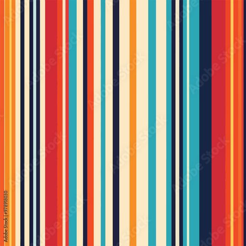 Vector illustration of abstract stripe pattern Design with unconventional stripe shapes and vibrant.