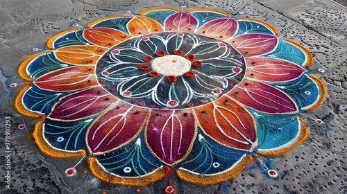 rangoli pattern photo