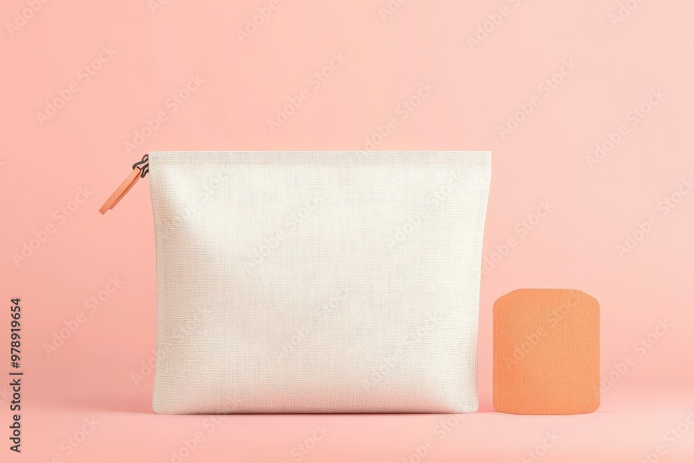 Obraz premium Hot pink retro style handbag with clasp and handle on grey background, hot pink, plastic, retro, gel-like, material. Beautiful simple AI generated image