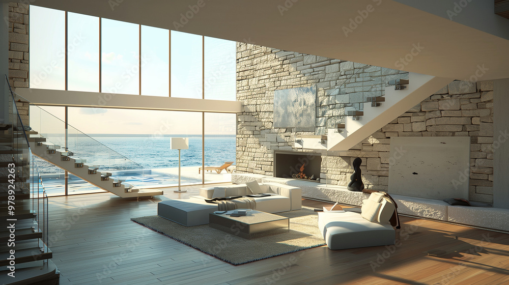 Fototapeta premium Modern Minimal Interior House