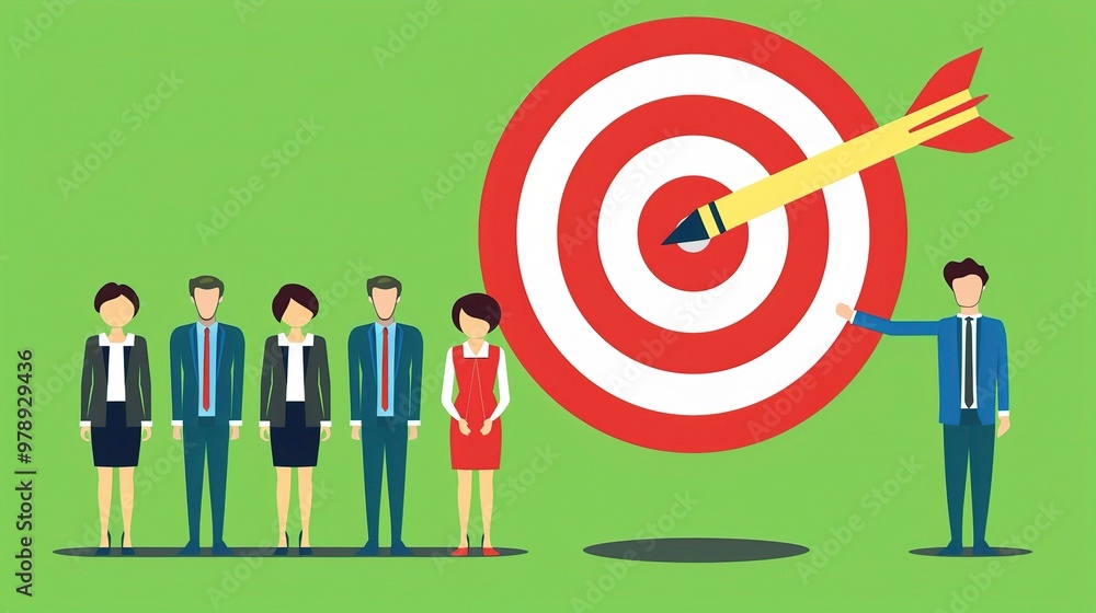 A visual representation focusing on the target customers. There are people from different walks of life, with distinct appearances and styles A visual representation focusing on the target customers. There are people from different walks of life, with distinct appearances and styles
