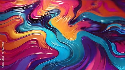 Liquid paint background