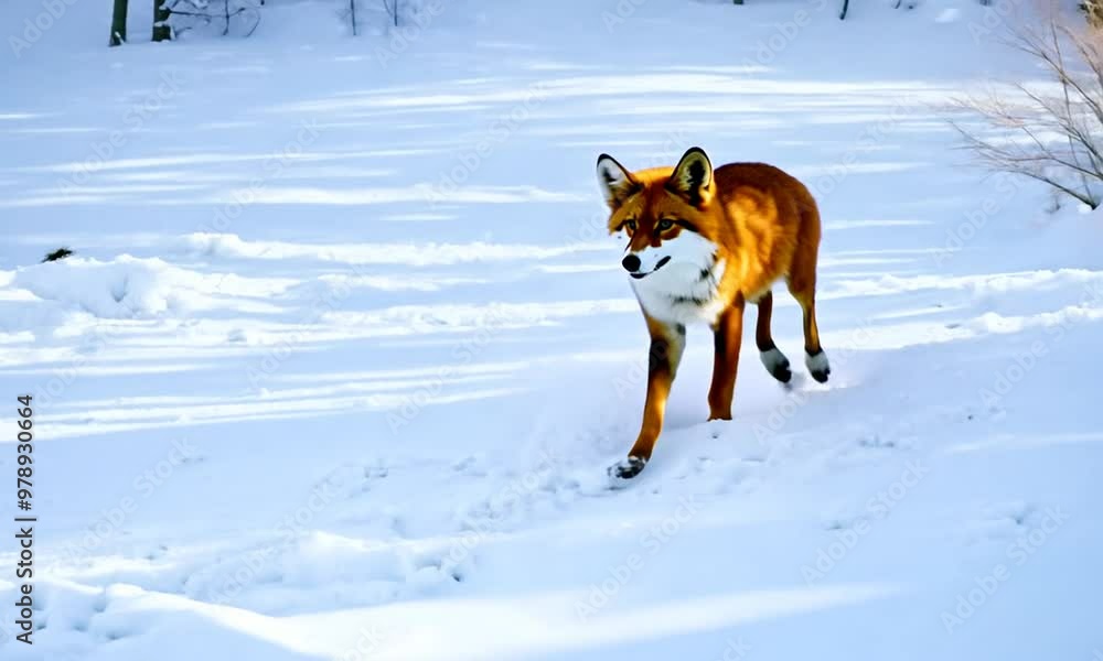 Playful Fox Frolicking in Snow | Winter Wildlife Animal in Snowy Forest | Wild Fox Running, Jumping, and Playing in Snow | Winter Nature Footage | HD Wildlife Stock Video Playful Fox Frolicking in Snow | Winter Wildlife Animal in Snowy Forest | Wild Fox Running, Jumping, and Playing in Snow | Winter Nature Footage | HD Wildlife Stock Video