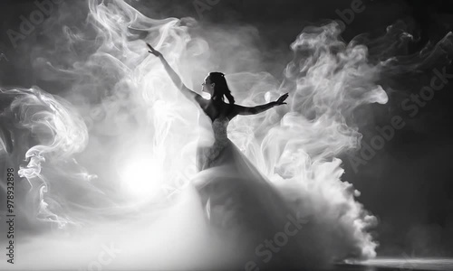 A Ballet Dancer in a Cloud of Smoke
