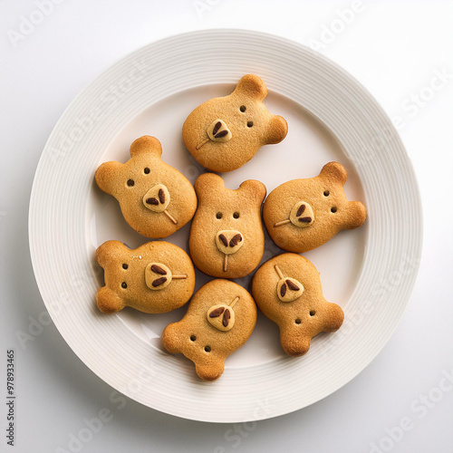 aliment, biscuit, en form d'animaux , isolé, éléphant, coq, ours, bonbon, casse-croûte, dessert, blanc, biscuit, chocolat, brun, gros plan, délicieux, gâteau, petit déjeuner, boulangerie, ours en pelu photo