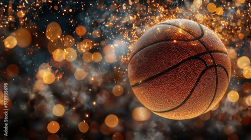 Basketball in a Shower of Sparks