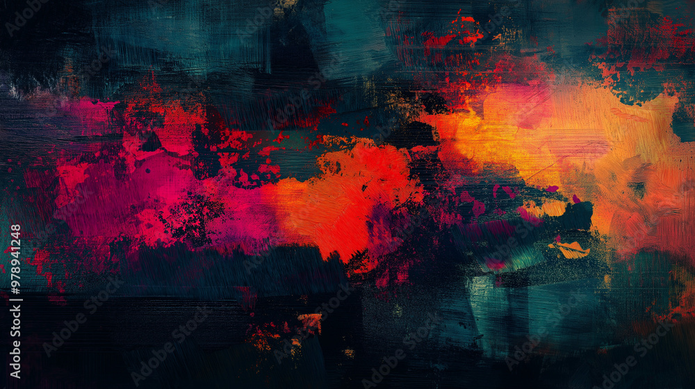 Obraz premium This type of work is common in digital painting, 3D modeling, generative art, and graphic design.