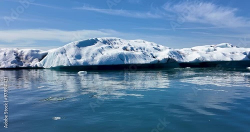 Wallpaper Mural Behold the stunning beauty of an Iceland glacier lagoon captured in a shot. Torontodigital.ca