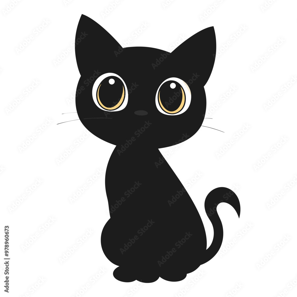 Cute Black Cat Halloween Vector Design Element, Cute Halloween Cat Vector Clipart Design. Cute Black Cat Halloween Vector Design Element, Cute Halloween Cat Vector Clipart Design.