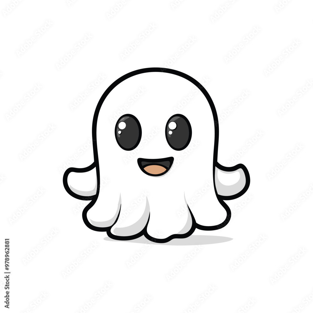 Cute Boo Vector Halloween Design Element, Cute Halloween Ghost Vector Clipart Design. Cute Boo Vector Halloween Design Element, Cute Halloween Ghost Vector Clipart Design.