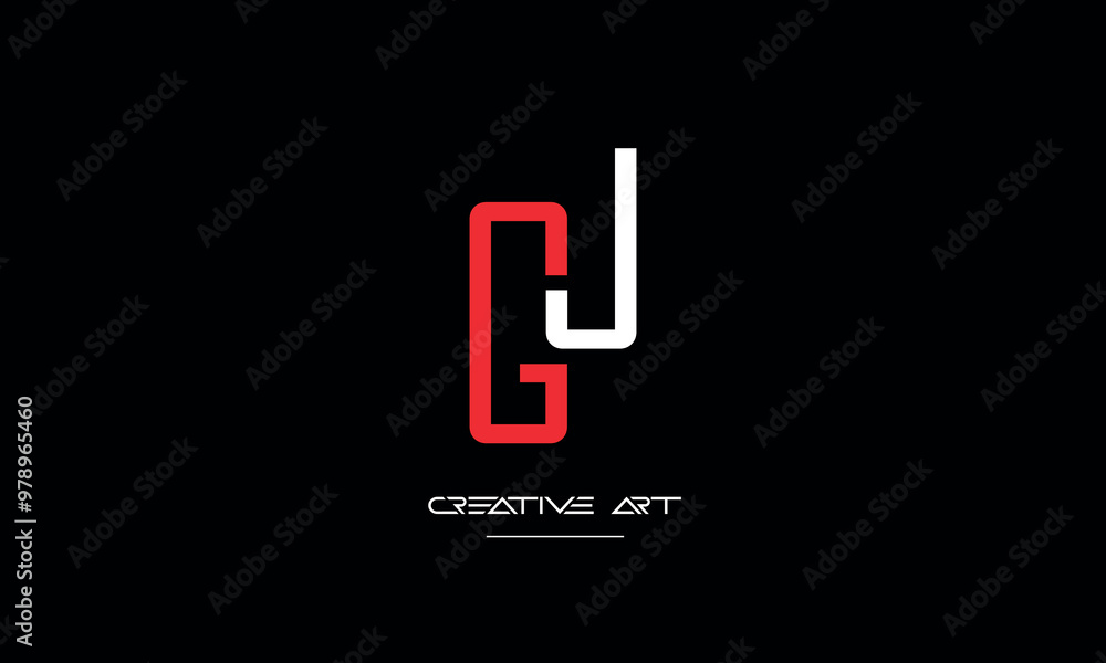 JG, GJ, J, G abstract letters logo monogram JG, GJ, J, G abstract letters logo monogram