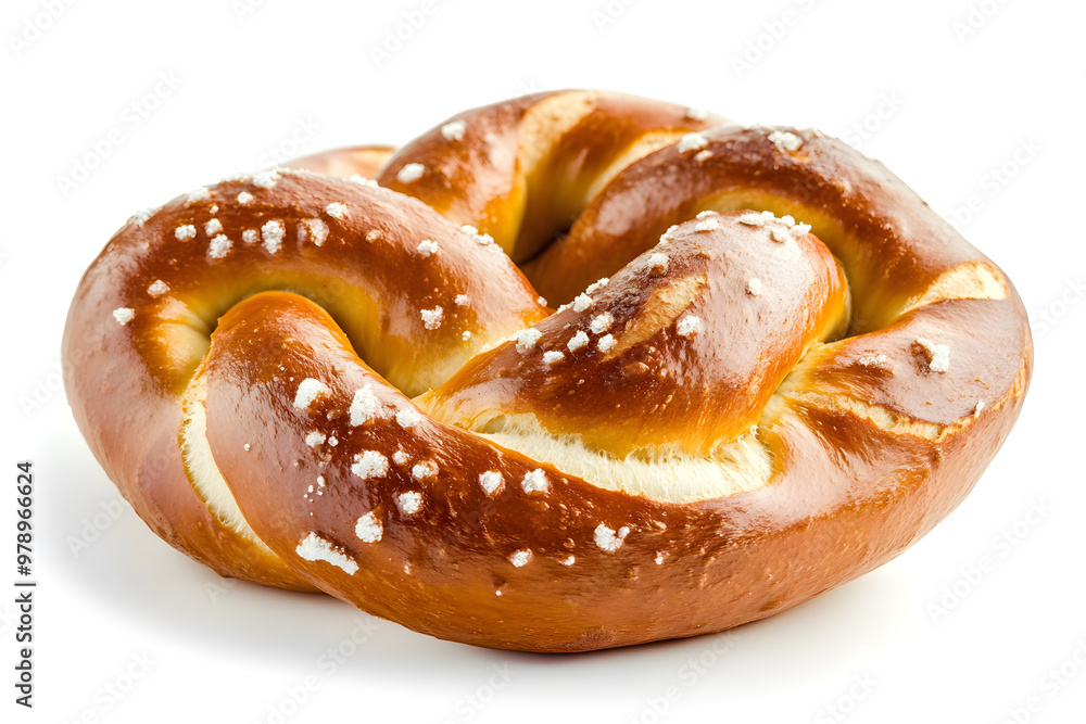 Delicious fresh baked bun isolated on white background Delicious fresh baked bun isolated on white background