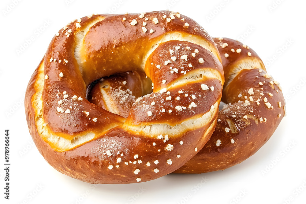 Delicious fresh baked bun isolated on white background Delicious fresh baked bun isolated on white background