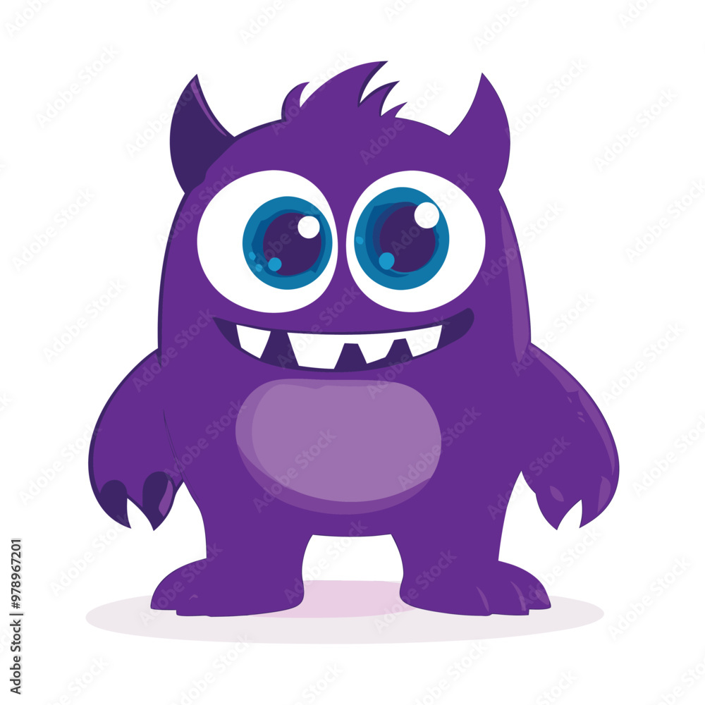 Cute Monster Vector Design, Halloween Design Element. Cute Monster Vector Design, Halloween Design Element.