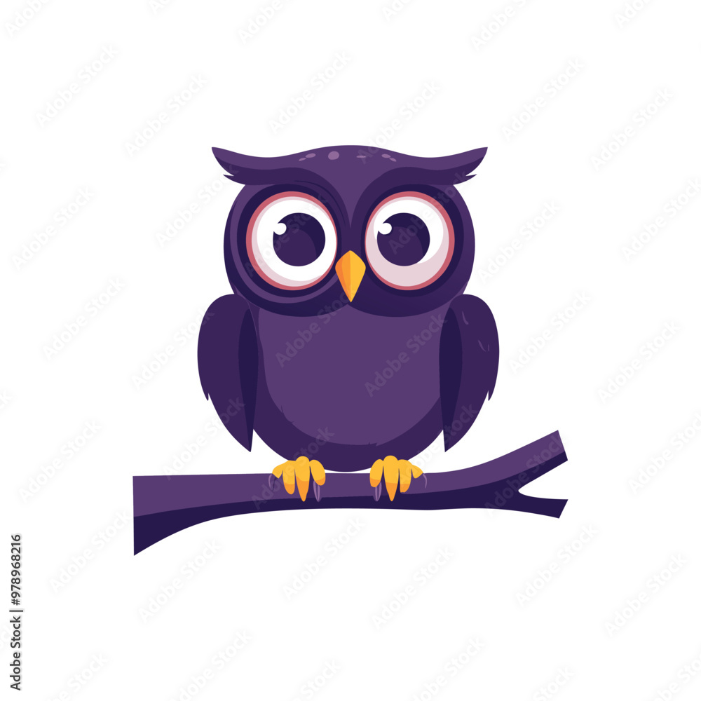 Obraz premium Cute Owl SVG, Halloween Owl Clipart, Halloween Vector Design. 