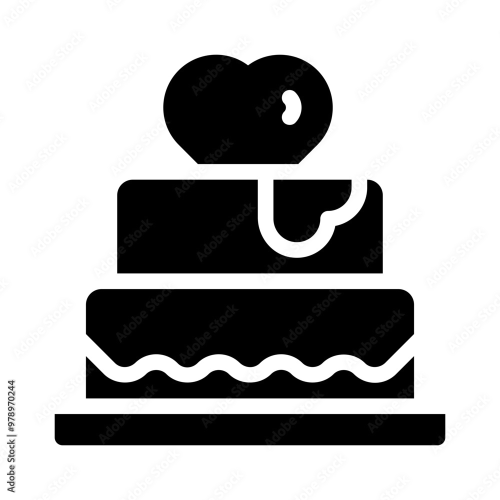 cake glyph icon cake glyph icon