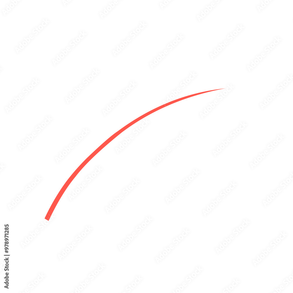 Red Squiggle Brush Scribble Underline