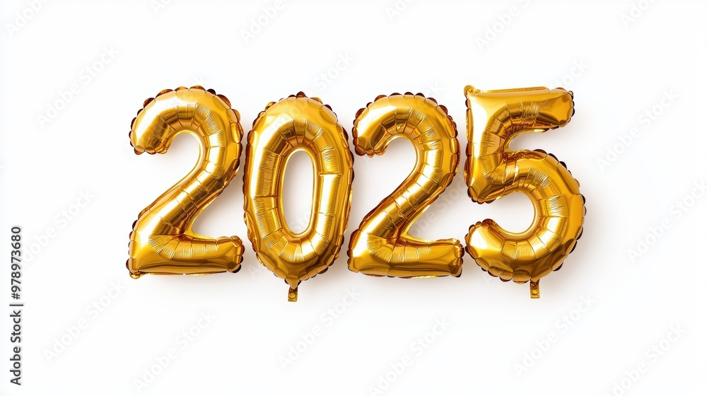Celebrating the New Year 2025 with Golden Balloon Numbers Celebrating the New Year 2025 with Golden Balloon Numbers